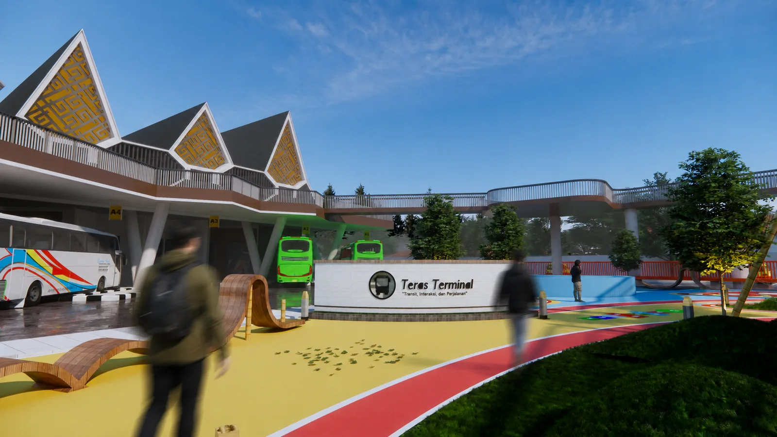 Redesign Terminal Bus Type B Gadingrejo dengan Pendekatan Responsive Environment