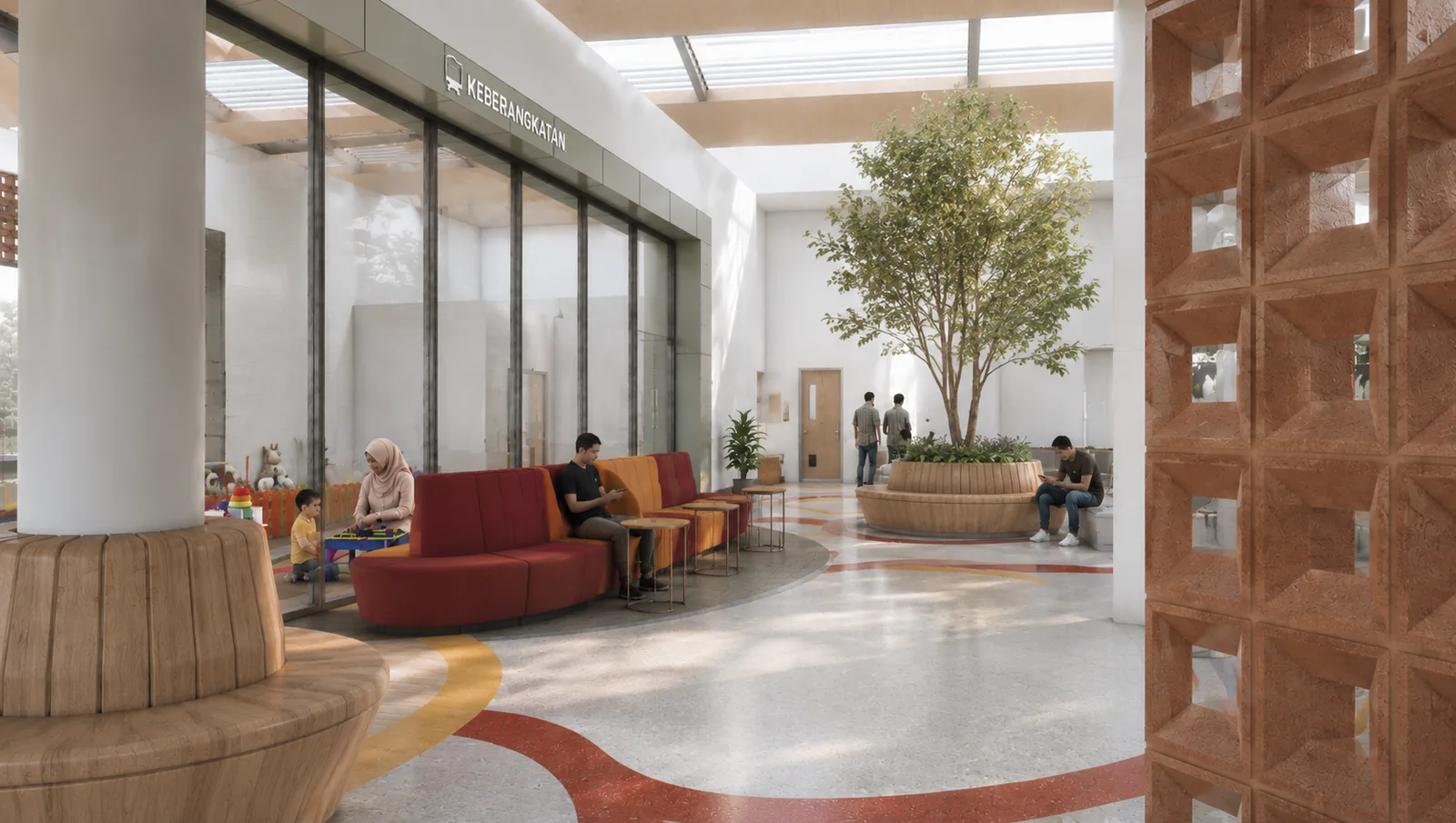 Redesign Terminal Bus Type B Gadingrejo dengan Pendekatan Responsive Environment