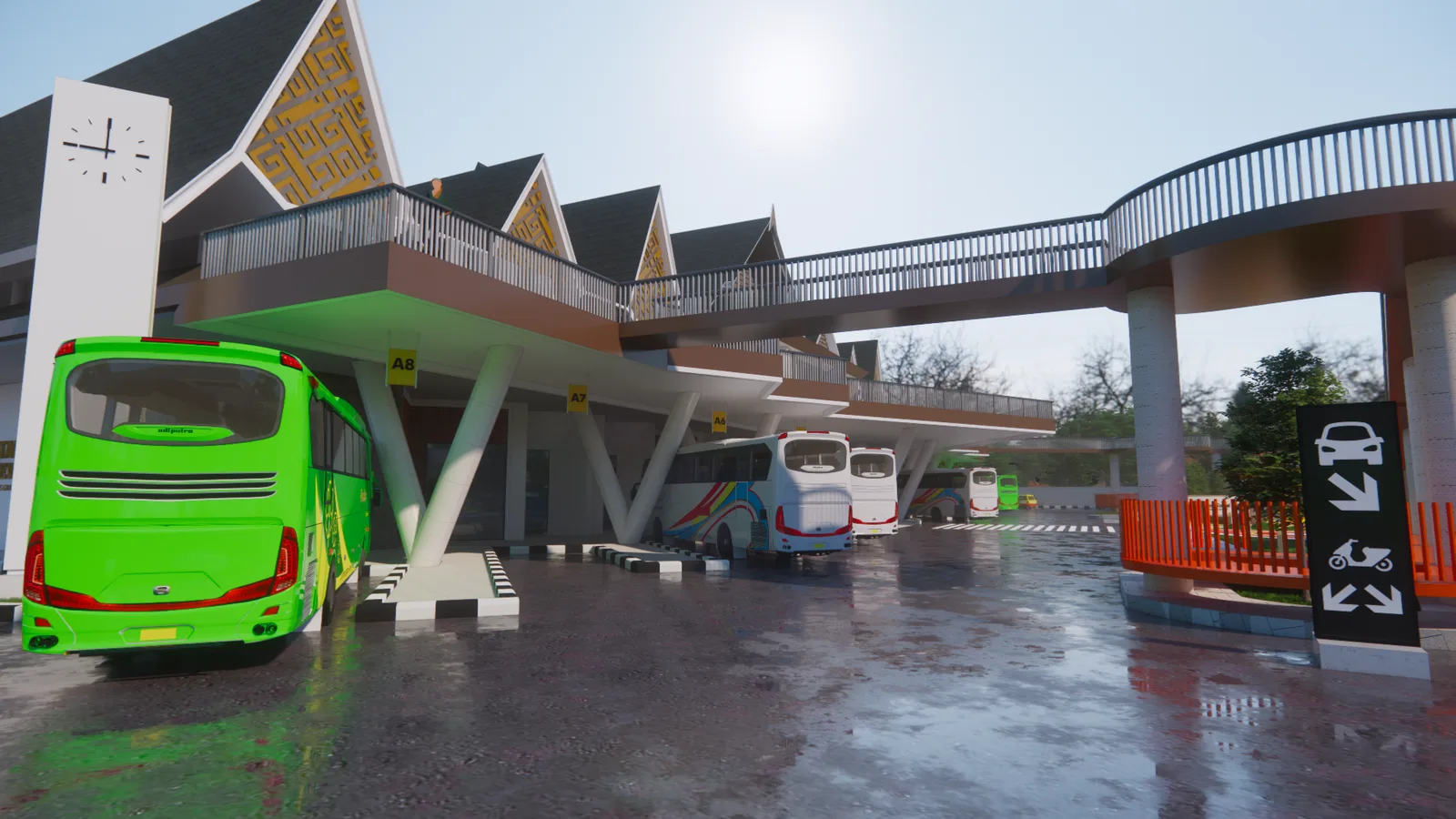 Redesign Terminal Bus Type B Gadingrejo dengan Pendekatan Responsive Environment