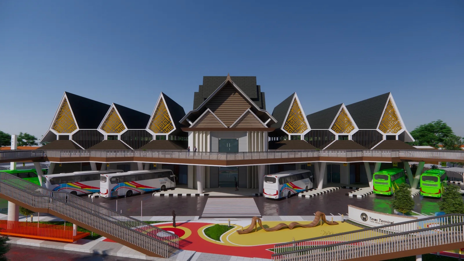 Redesign Terminal Bus Type B Gadingrejo dengan Pendekatan Responsive Environment