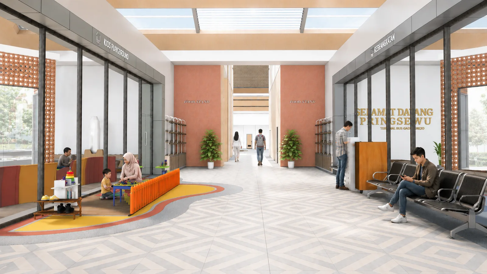 Redesign Terminal Bus Type B Gadingrejo dengan Pendekatan Responsive Environment
