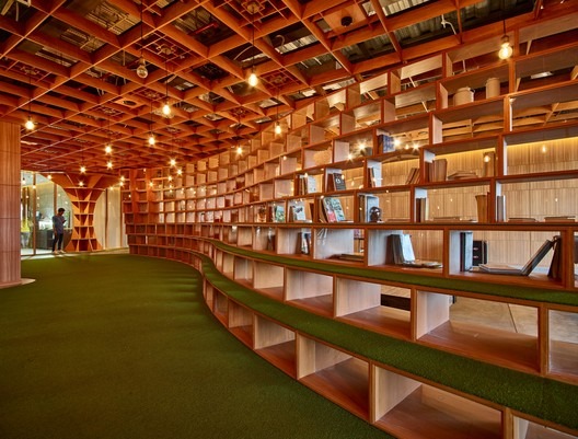 Parabolic Plywood Office
